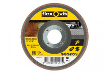 Flexovit Flap Disc For Angle Grinders 125mm 40g
