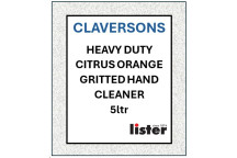 CLAVERSONS Heavy Duty Citrus Orange Gritted Hand Cleaner 5 Litre Bucket