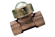 1/4\" BSPT GUN METAL FLOW INDICATOR