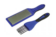 Faithfull 2 Piece File Card Brush Kit