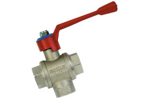 1\"BSP Brass Ball Valve BSPP 3 Way Diverter