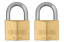 ABUS Mechanical 65/40mm Brass Padlock Twin Carded