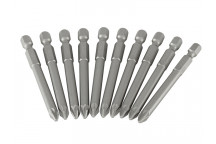 Stanley Tools Pozidriv Power Bits PZ2 x 70mm (Box 10)