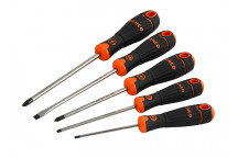 Bahco BAHCOFIT Screwdriver Set, 5 Piece SL/PZ