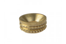 ForgeFix Screw Cup Sockets Solid Brass Polished No. 8 Bag 100