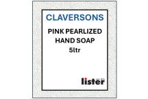CLAVERSONS Pink Pearlized Hand Soap 5 Litre Screw Cap Bottle
