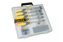 Stanley Tools DYNAGRIP Chisel with Strike Cap Set, 5 Piece + Accessories