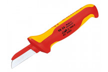 Knipex 98 54 VDE Cable Knife (Back of Blade Insulated)