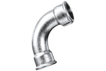 1.1/2\"BSPP FEM EQUAL 90 BEND GALVANISED