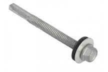 TechFast Hex Head Roofing Screw Self-Drill Heavy Section 5.5 x 60mm Pack 50