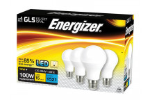 LED ES (E27) Opal GLS Non-Dimmable Bulb, Warm White 1521 lm 12.5W (4 Pack)
