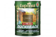 Cuprinol Ducksback 5 Year Waterproof for Sheds & Fences Forest Oak 5 litre