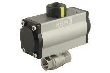 1/4\" BSPP SS 2 PC SA ALUM ACTU B.VALVE