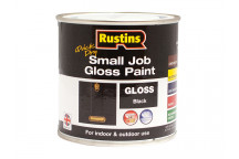 Rustins Quick Dry Small Job Gloss Paint Black 250ml