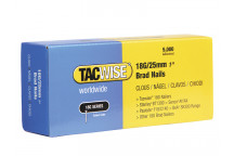 Tacwise 18 Gauge 25mm Brad Nails Pack of 5000