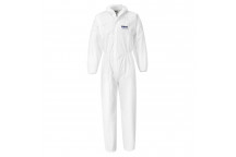 ST40 BizTex Microporous Coverall Type 5/6 White Large
