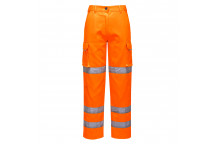 LW71 Ladies Hi-Vis Trousers Orange Small