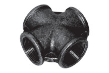 1.1/2\"BSPT EQUAL FEM CROSS FIG171 BLACK