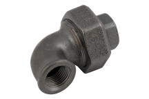 1.1/2\"BSPP F/F TAPERSEAT 90? ELBOW BLACK