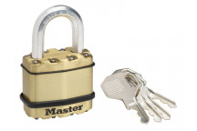 Master Lock Excell Brass Finish 45mm Padlock 4-Pin