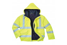 S773 Bizflame Rain Hi-Vis Antistatic FR Bomber Jacket Yellow Large