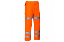 RT49 Hi-Vis Three Band Combat Trousers Orange Medium