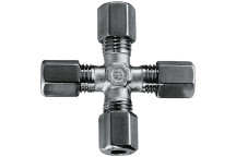 12MM OD EQUAL CROSS ST/ST (L)