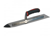 Faithfull Flooring Trowel Stainless Steel Soft Grip Handle 16 x 4in