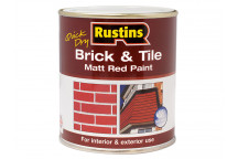 Rustins Quick Dry Brick & Tile Paint Matt Red 1 litre