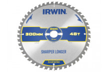 IRWIN Construction Table & Mitre Circular Saw Blade 300 x 30mm x 48T ATB