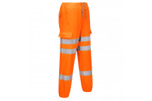 RT48 Hi-Vis Jogging Bottoms Orange Large