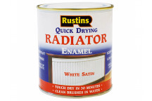 Rustins Quick Dry Radiator Enamel Paint Satin White 500ml