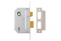 Yale Locks PM320 3 Lever Mortice Sashlock Polished Chrome 65mm 2.5in