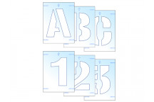 Scan Letter & Number Stencil Kit 50mm