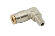 4MM X M6X1 ELB. PUSH-IN BRASS LUB SYSTEM