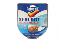 Polycell Sealant Strip Kitchen / Bathroom White 41mm