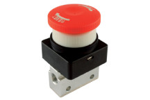 M5 3/2 Micro Palm Button Latching Valve