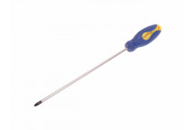 Faithfull Soft Grip Screwdriver Pozidriv Tip PZ2 x 250mm Long Reach