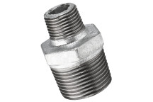 1.1/2\"X1/2\" BSPT MALE HEX NIPPLE GALVANISED