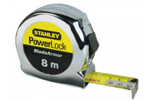 Stanley Tools PowerLock BladeArmor Pocket Tape 8m (Width 25mm) (Metric only)