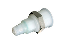 6x4mm BULKHEAD PVDF COUPLING