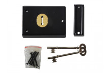 Yale Locks P402 Rim Lock Black Finish 102 x 76mm Visi
