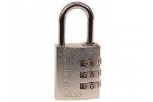 ABUS Mechanical 145/30 30mm Aluminium Combination Padlock Silver 46583