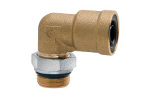M12 x 1.5 Metric Male x 10mm OD Elbow Adaptor