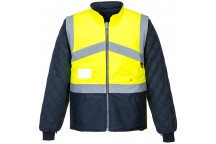 S769 Hi-Vis 2-Tone Jacket - Reversible Yellow/Navy Large