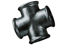 1.1/4\"BSP FEM EQUAL CROSS BLACK 180