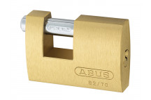 ABUS Mechanical 82/70mm Monoblock Brass Shutter Padlock Keyed Alike 8514