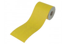 Faithfull Aluminium Oxide Sanding Paper Roll Yellow 115mm x 10m 120G