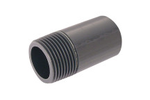 1/2\" BSPP X 50MM UPVC NIPPLE DGREY