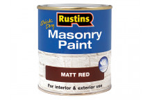 Rustins Quick Dry Masonry Paint Matt Red 250ml